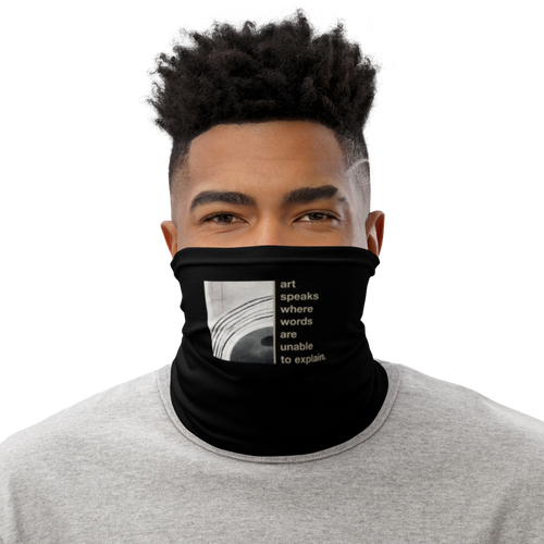 Default Title Art speaks where words are unable to explain Face Mask & Neck Gaiter Sizes: One Size by Design Express