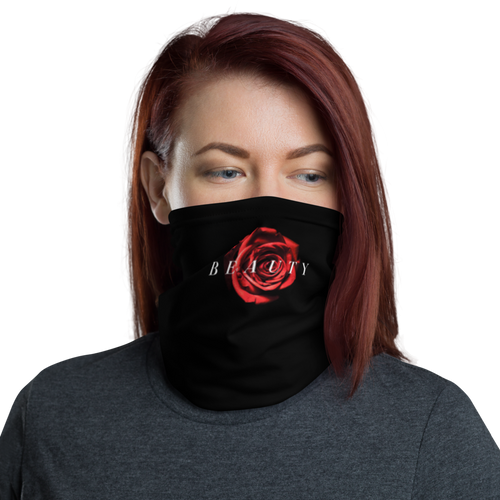 Default Title Beauty Red Rose Face Mask & Neck Gaiter by Design Express