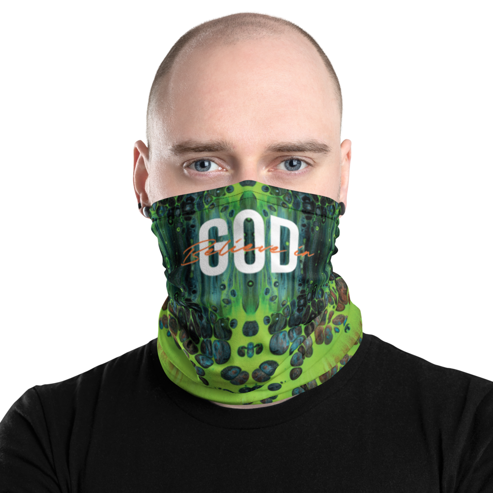 Default Title Believe in God Face Mask & Neck Gaiter by Design Express