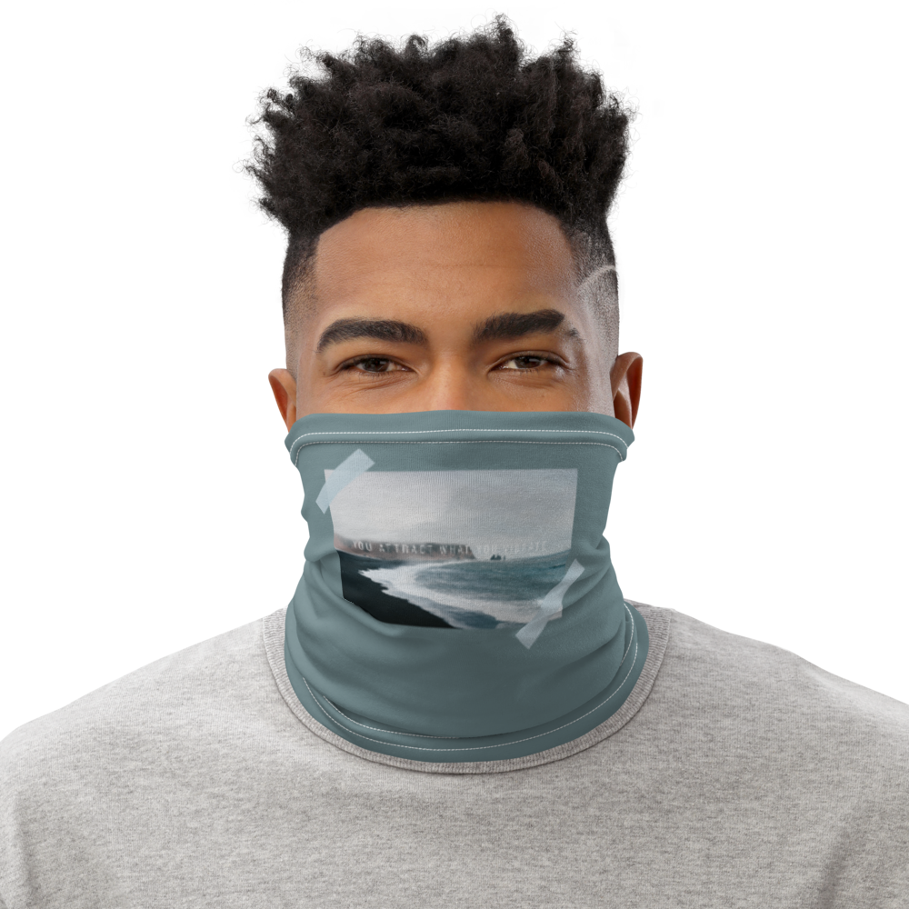 Default Title You attract what you vibrate Face Mask & Neck Gaiter by Design Express