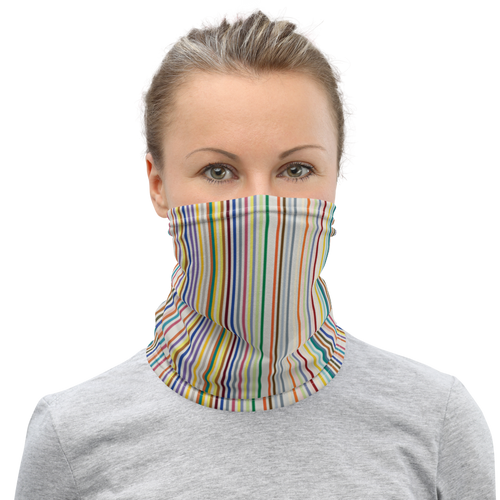 Default Title Colorfull Stripes Face Mask & Neck Gaiter by Design Express