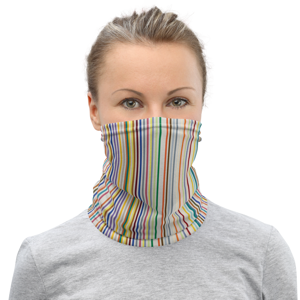 Default Title Colorfull Stripes Face Mask & Neck Gaiter by Design Express