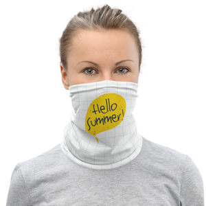Default Title Hello Summer Yellow Face Mask & Neck Gaiter by Design Express