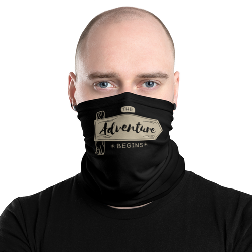 Default Title the Adventure Begin Face Mask & Neck Gaiter by Design Express