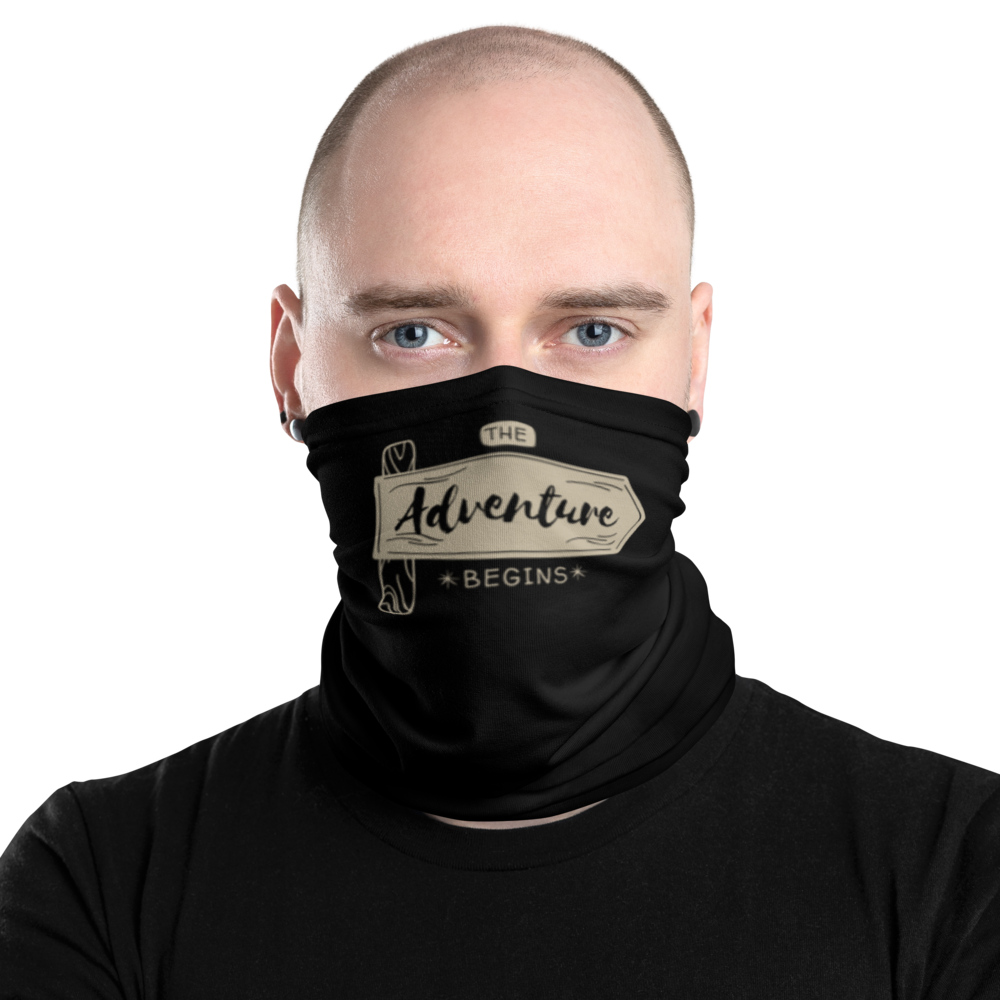 Default Title the Adventure Begin Face Mask & Neck Gaiter by Design Express