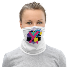 Default Title Abstract Series 01 Face Mask & Neck Gaiter White by Design Express