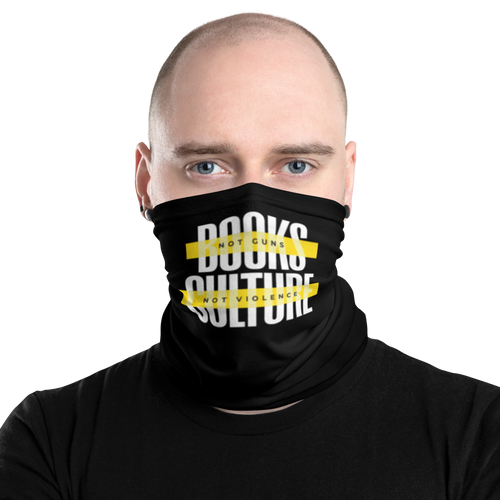 Default Title Books not Guns, Culture not Violence Face Mask & Neck Gaiter by Design Express