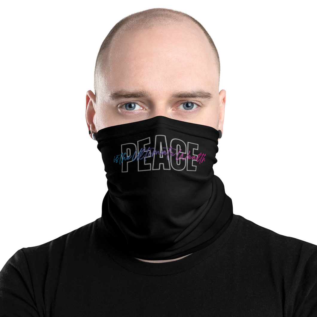 Default Title Peace is the Ultimate Wealth Face Mask & Neck Gaiter by Design Express