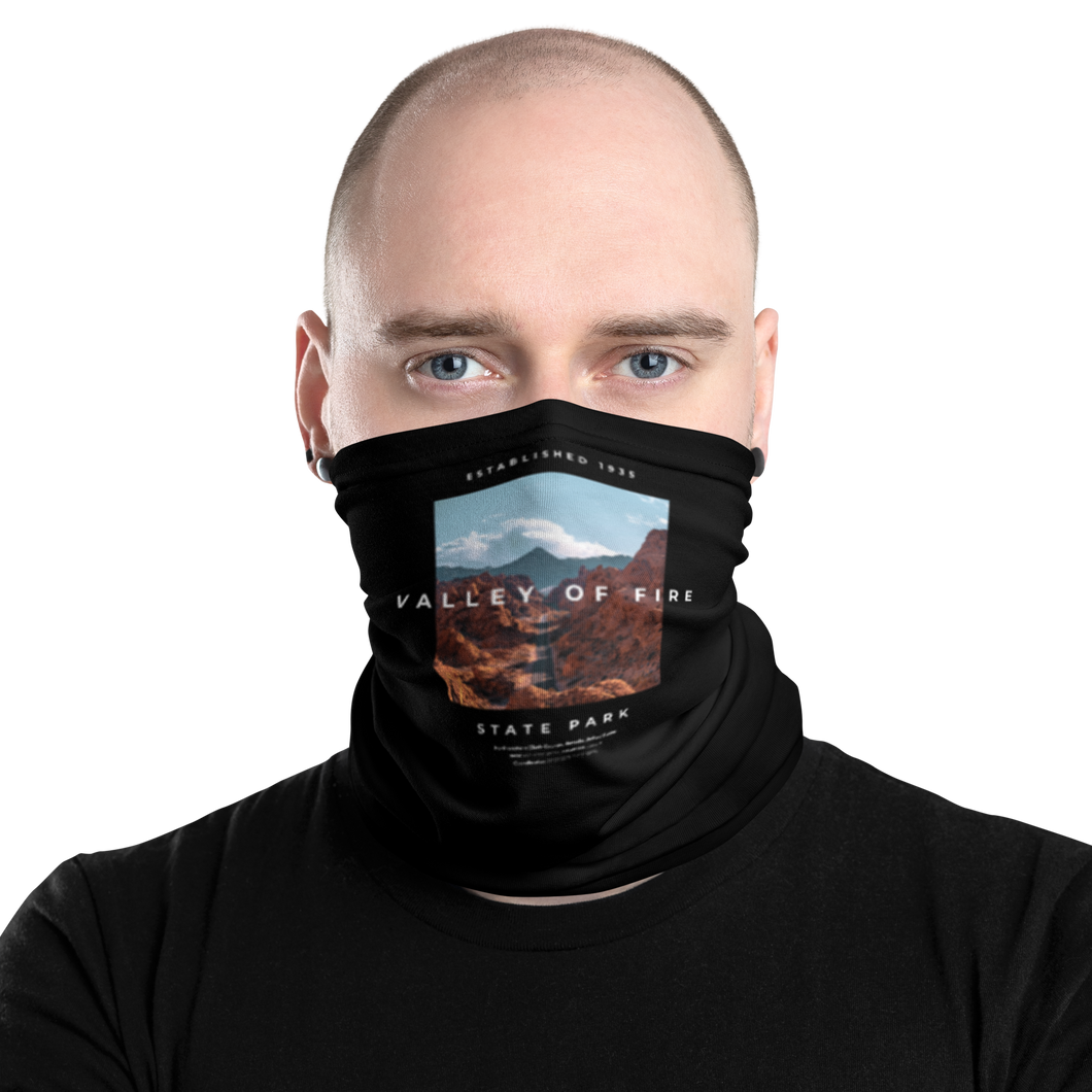 Default Title Valley of Fire Face Mask & Neck Gaiter by Design Express