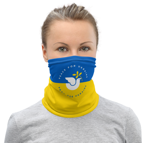 Default Title Peace For Ukraine Mask & Neck Gaiter by Design Express