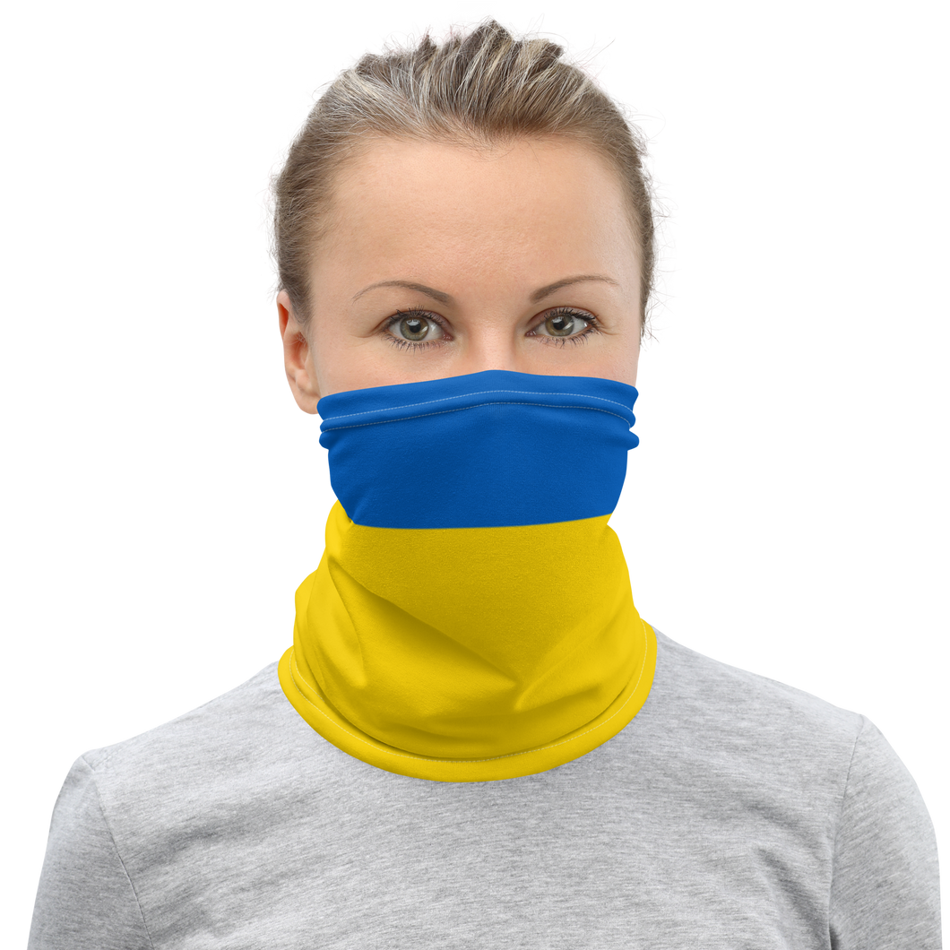 Default Title Ukraine Flag (Support Ukraine) Mask & Neck Gaiter by Design Express