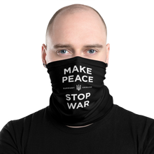 Default Title Make Peace Stop War (Support Ukraine) Black Face Mask & Neck Gaiter by Design Express