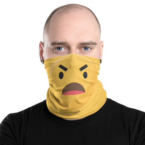 Shock Emoji Mask & Neck Gaiter