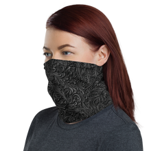 3D Black Ornament Pattern Face Mask & Neck Gaiter by Design Express