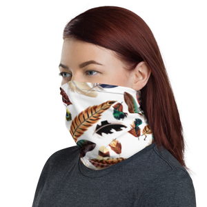 Feathers Pattern Face Mask & Neck Gaiter by Design Express