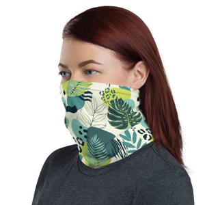 Fresh Tropical Leaf Pattern Face Mask & Neck Gaiter by Design Express