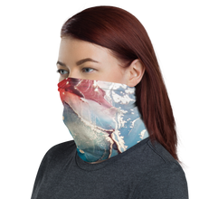 Colorful Marble Liquid ink Art Full Print Face Mask & Neck Gaiter by Design Express