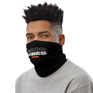 Good Vibes Text Face Mask & Neck Gaiter by Design Express