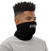 Be a Warrior, Not a Worrier Funny Face Mask & Neck Gaiter by Design Express