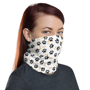 Dog Paws and Bones Pattern Face Mask & Neck Gaiter by Design Express