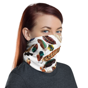 Feathers Pattern Face Mask & Neck Gaiter by Design Express