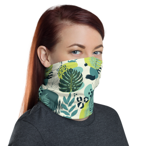 Fresh Tropical Leaf Pattern Face Mask & Neck Gaiter by Design Express