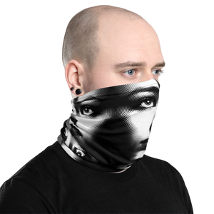 Face Art Black and White Face Mask & Neck Gaiter by Design Express