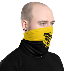 Shit happens when you trust the wrong people (Bold) Face Mask & Neck Gaiter by Design Express