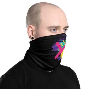 Abstract Series 01 Face Mask & Neck Gaiter Black by Design Express