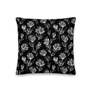 Leaf Line Pattern Square Premium Pillow by Design Express