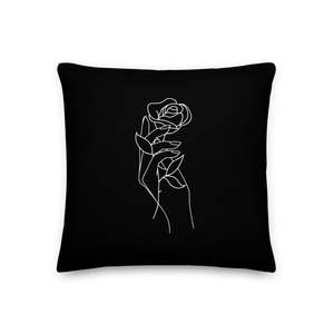 Rose in Hand Premium Pillow by Design Express