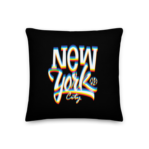 New York City Glitch Premium Pillow by Design Express