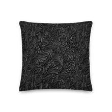 3D Black Ornament Pattern Premium Pillow by Design Express