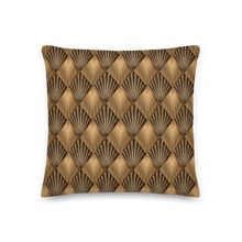 Golden Art Deco Pattern Premium Pillow by Design Express