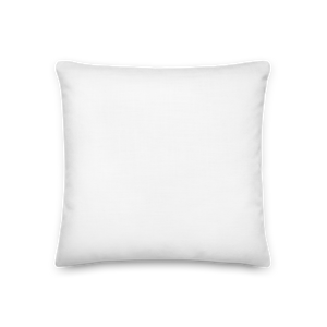 the happiness of your life deppends upon the quality of your thoughts Premium Square Pillow by Design Express