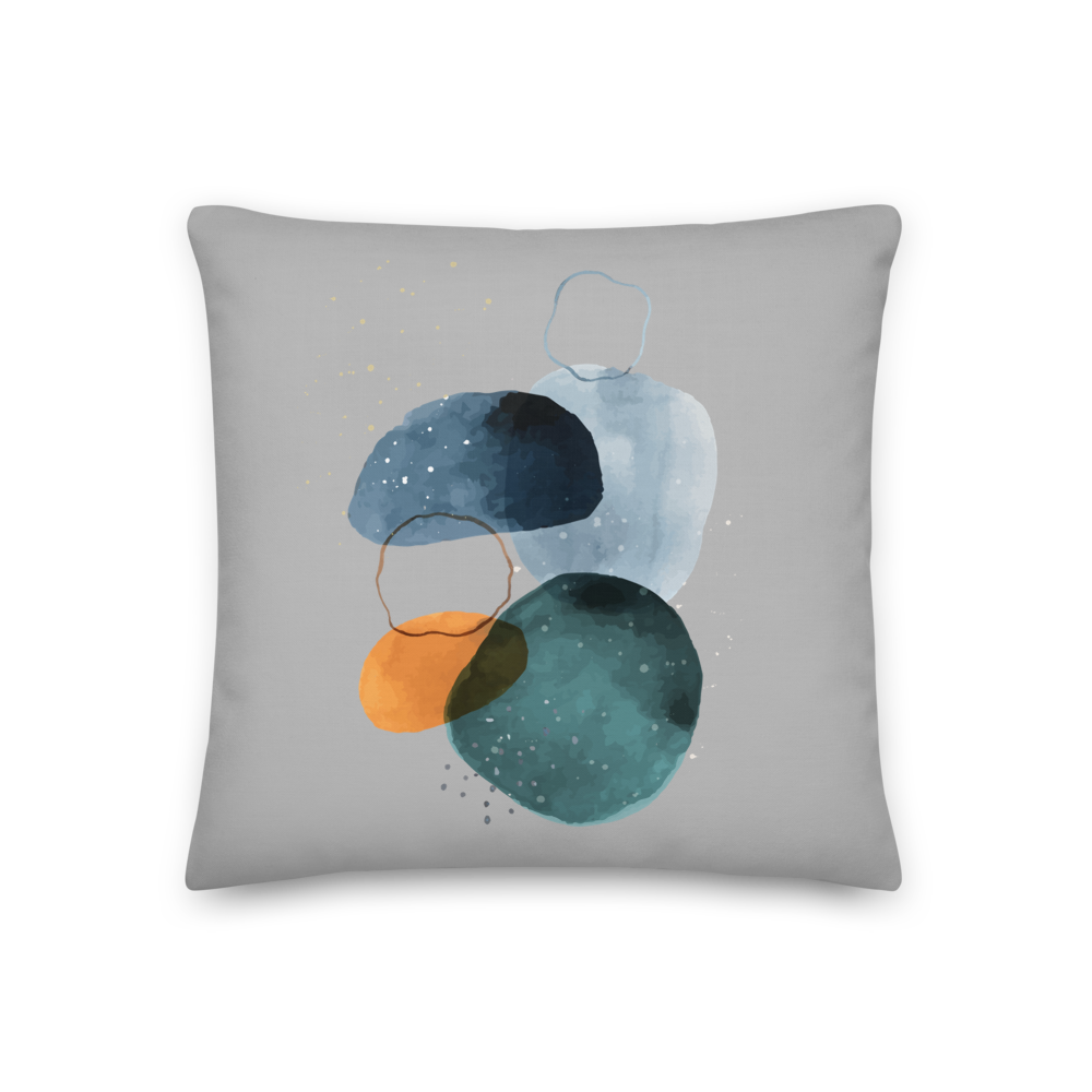 18×18 Peace Abstract Art Premium Pillow by Design Express