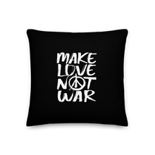 18×18 Make Love Not War (Funny) Square Premium Pillow by Design Express