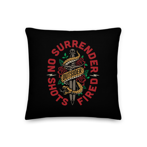 18″×18″ No Surrender Premium Pillow by Design Express