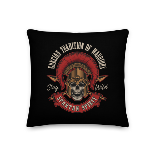 18″×18″ Spartan Spirit Premium Pillow by Design Express