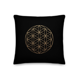 18″×18″ The Flower of Life Premium Pillow by Design Express