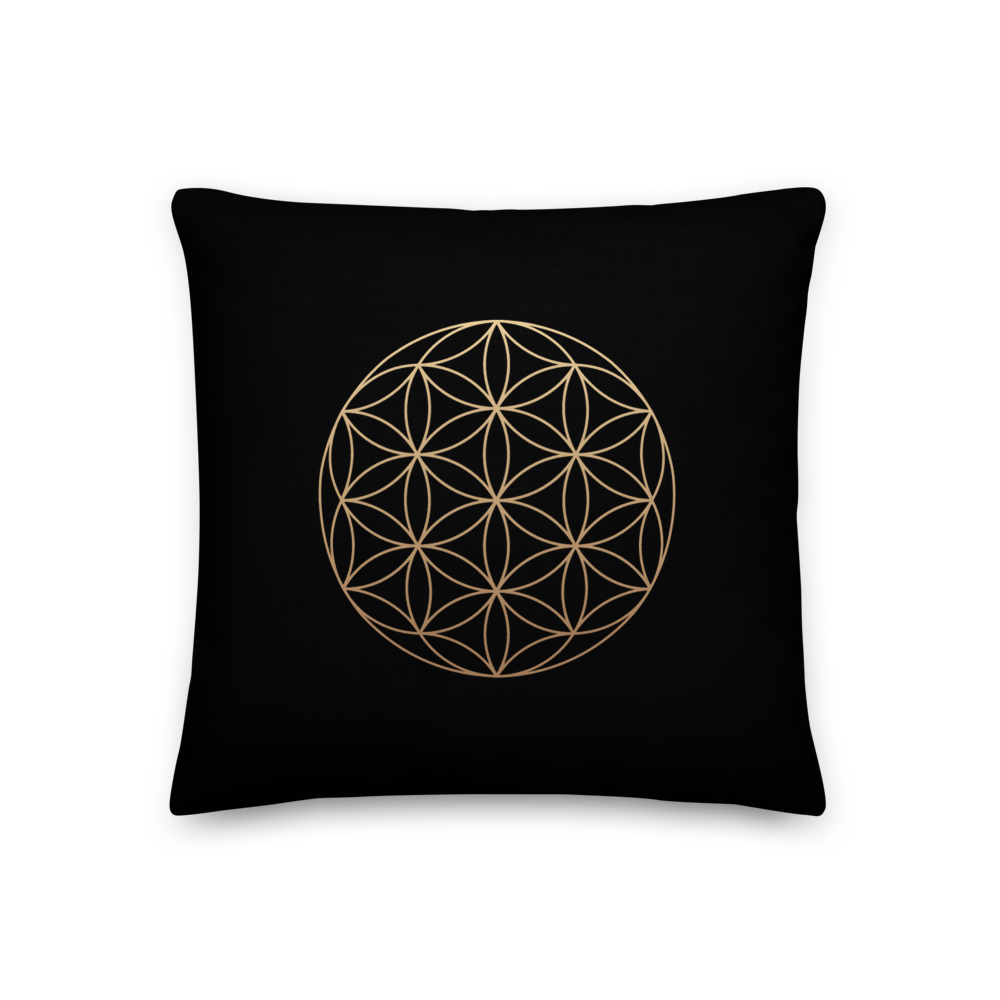 18″×18″ The Flower of Life Premium Pillow by Design Express