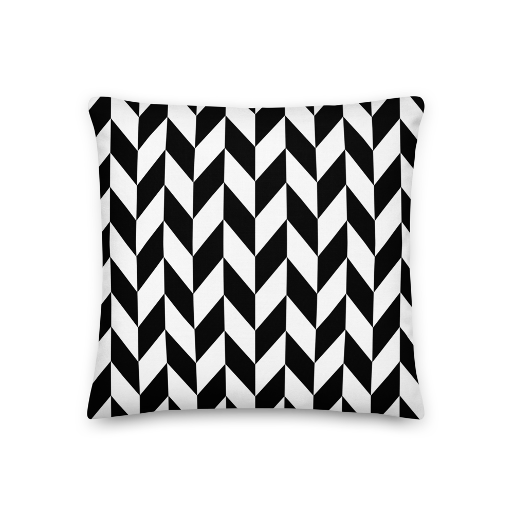 18″×18″ Chevron Flip Pattern Premium Pillow by Design Express