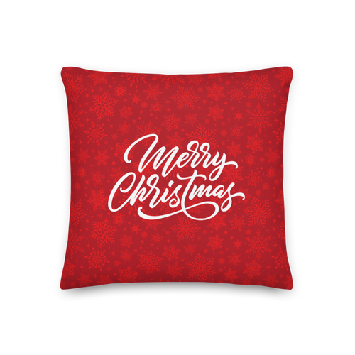 18″×18″ Merry Christmas Premium Pillow by Design Express