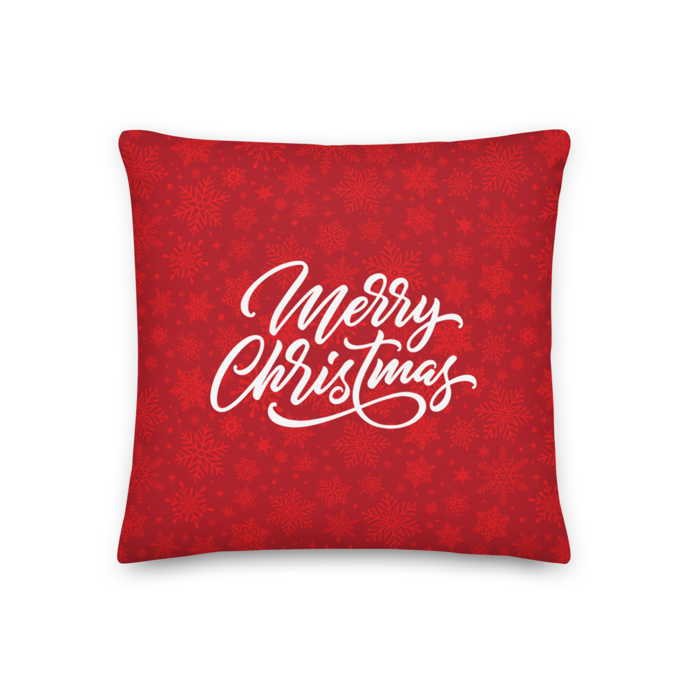 18″×18″ Merry Christmas Premium Pillow by Design Express