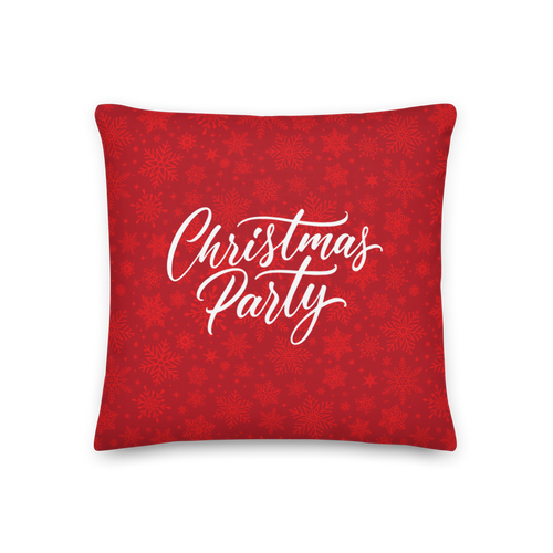 18″×18″ Christmas Party Premium Pillow by Design Express