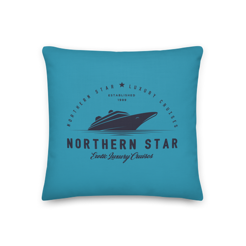 18″×18″ Northern Star Luxury Cruises Premium Pillow by Design Express