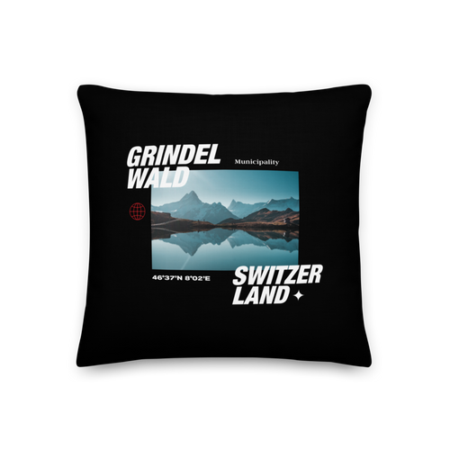 18″×18″ Grindelwald Switzerland Premium Pillow by Design Express