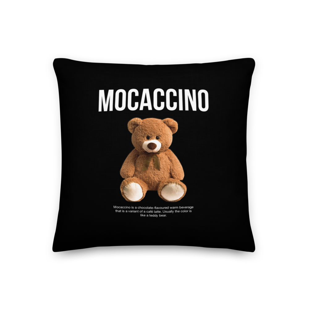 18″×18″ Mocaccino Parody Premium Square Pillow by Design Express