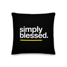 18″×18″ Simply Blessed (Sans) Premium Pillow by Design Express