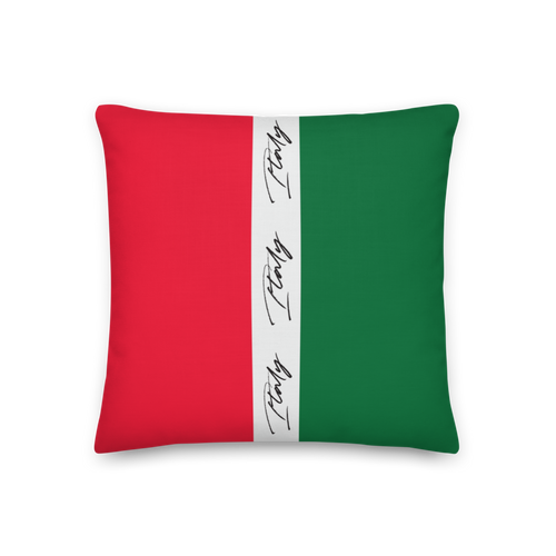 18″×18″ Italy Vertical Premium Pillow by Design Express